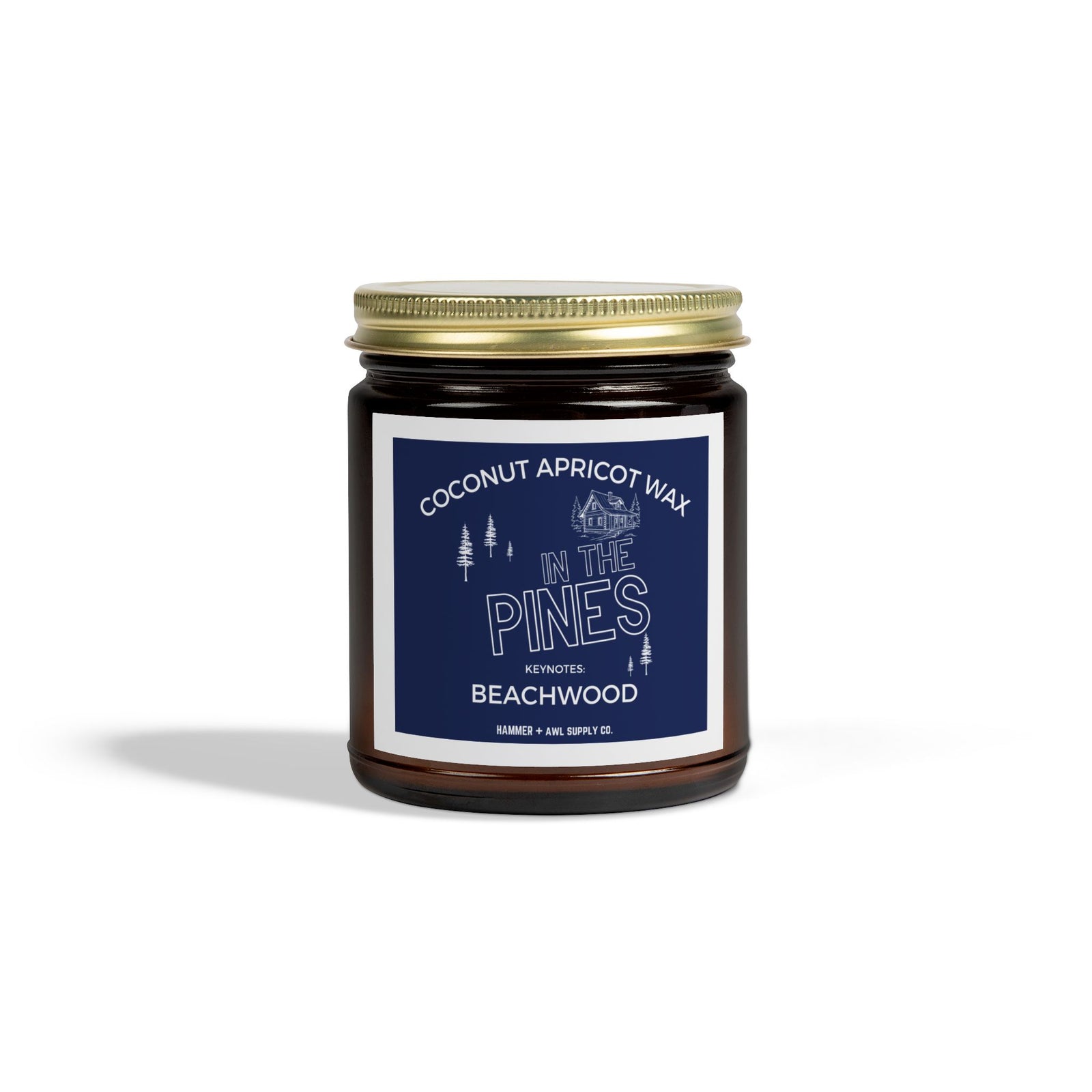 In The Pines Beachwood Scented Eco-Friendly Candle - by Hammer + Awl