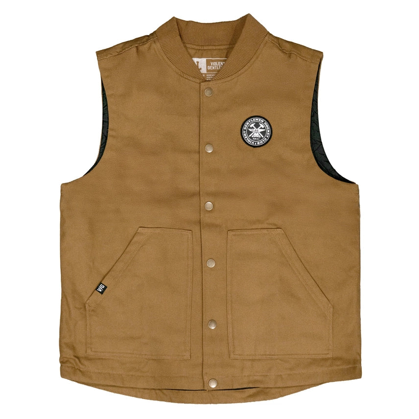 Violent Gentlemen Hammerhead Quilt Lined Work Vest, 2 Colors - ToughWorkz