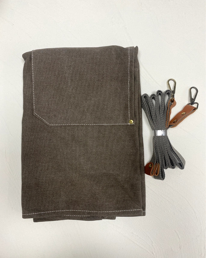 Folded Light Grey Apron - ToughWorkz