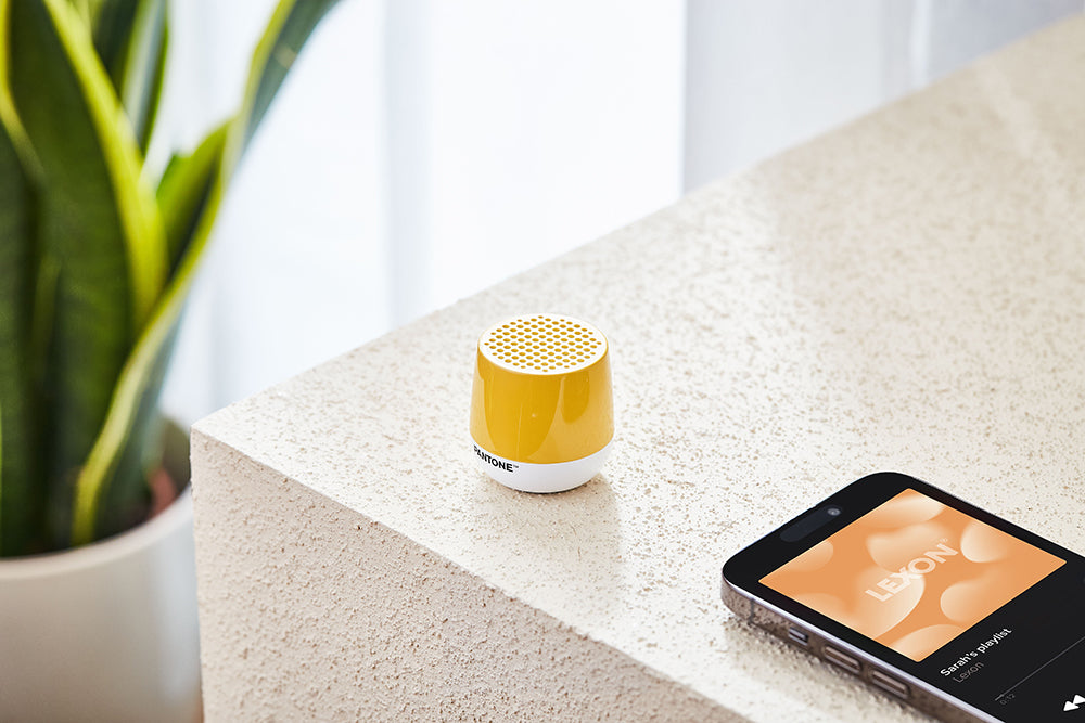Lexon Mino+ Pantone Mimosa Bluetooth Speaker - ToughWorkz