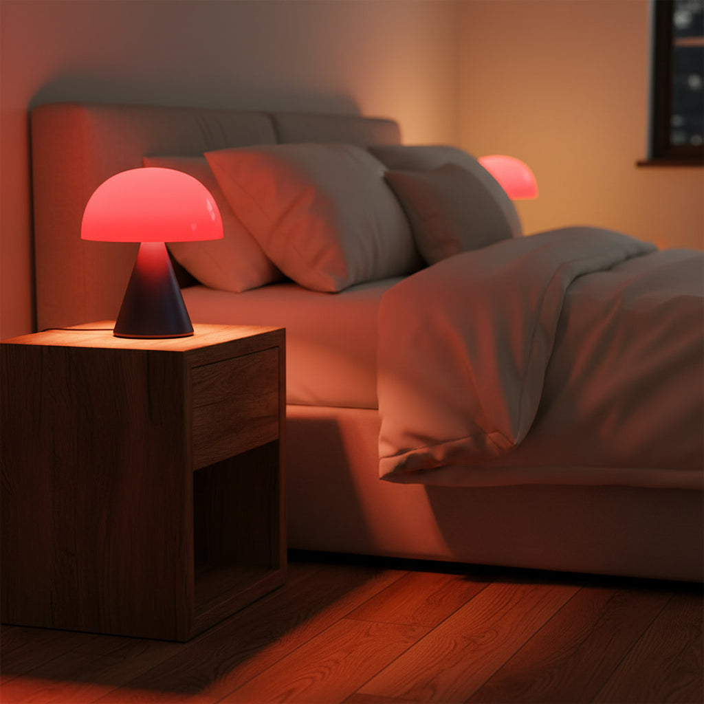 Red LED | Lexon Portable LED Indoor / Outdoor Lamp, Dark Blue - ToughWorkz