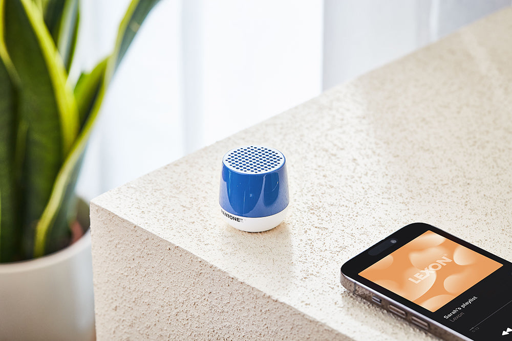 Lexon Mino+ Pantone Blue Bluetooth Speaker - ToughWorkz