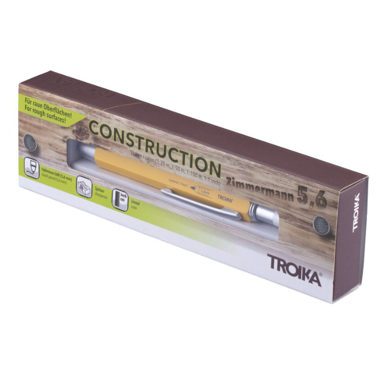 Troika Carpenter's Pencil, Yellow - Packaging