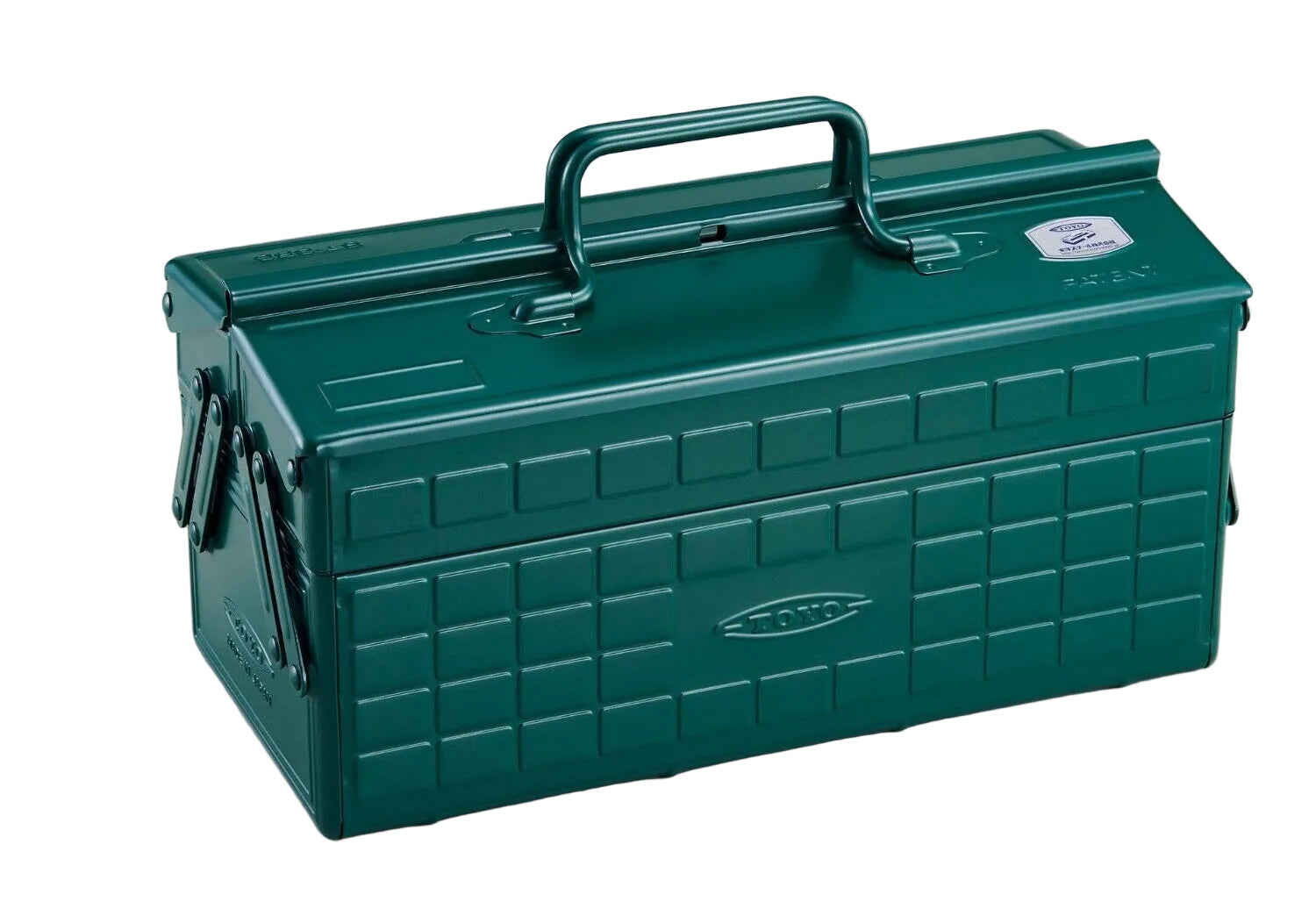 Toyo Steel ST-350 2-Tray Portable Tool Box, Antique Green