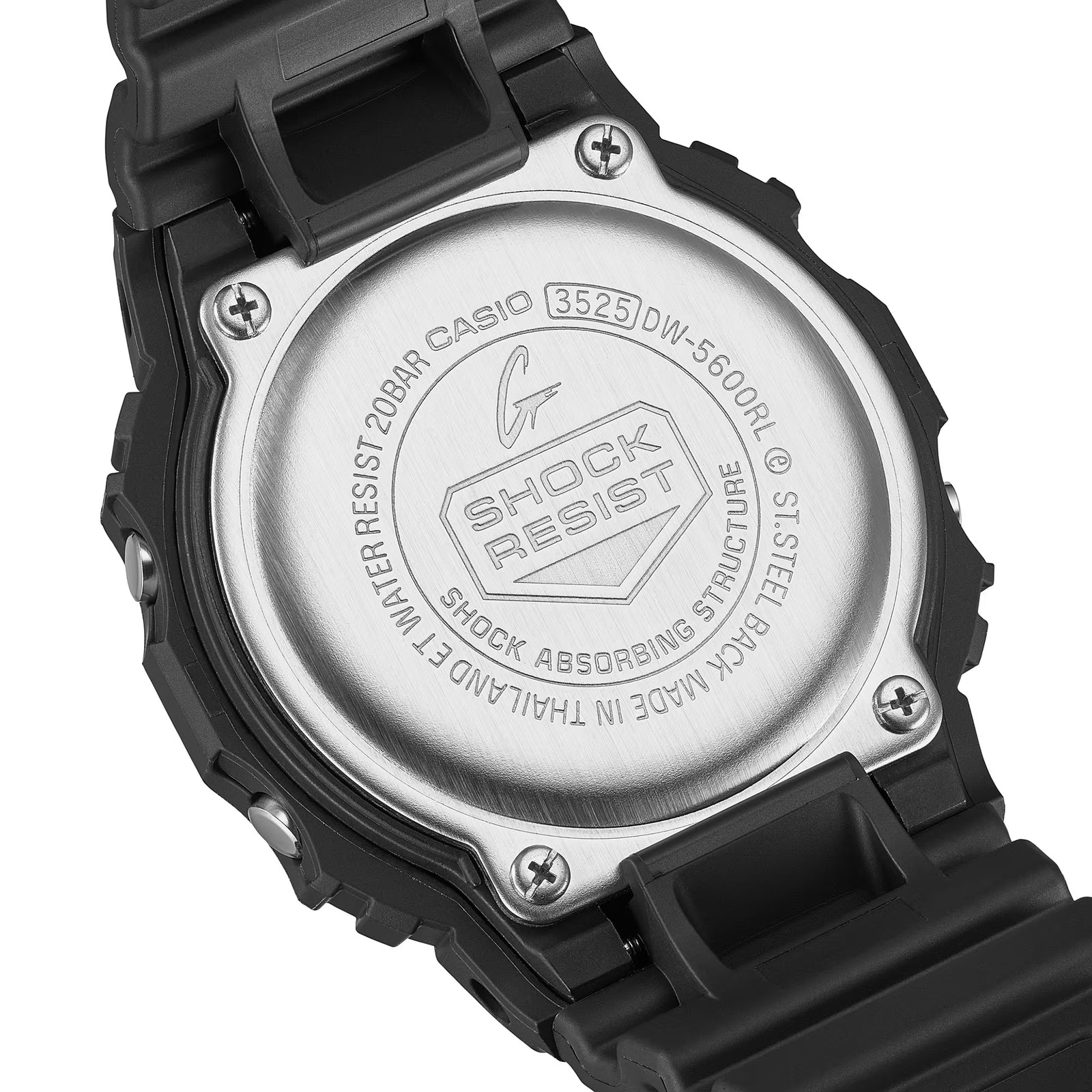 4 Screw-in Case Back G-SHOCK DW-5600RL-1 / Black - ToughWorkz