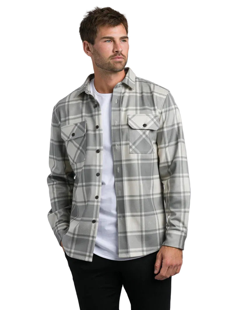 Olive Plaid Coastal Overshirt - Shop ToughWorkz Online Store