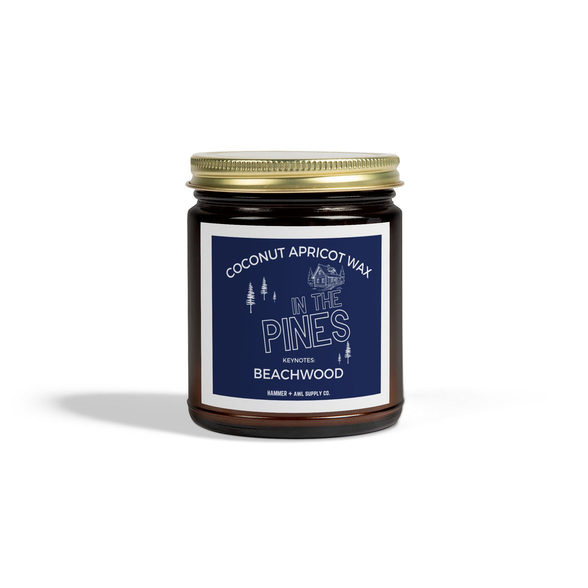 In The Pines Beachwood Scented Eco-Friendly Candle - by Hammer + Awl