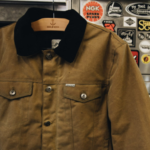 Front | Iron & Resin Mens Waxed Cotton Scout Jacket - ToughWorkz