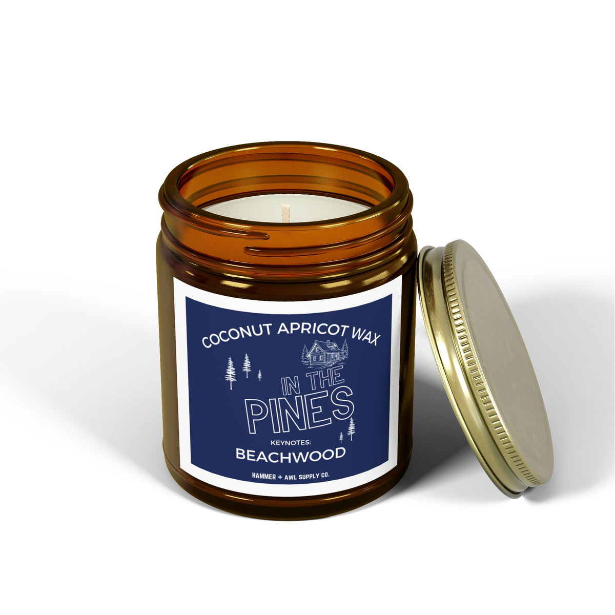 In The Pines Beachwood Scented Eco-Friendly Candle - by Hammer + Awl