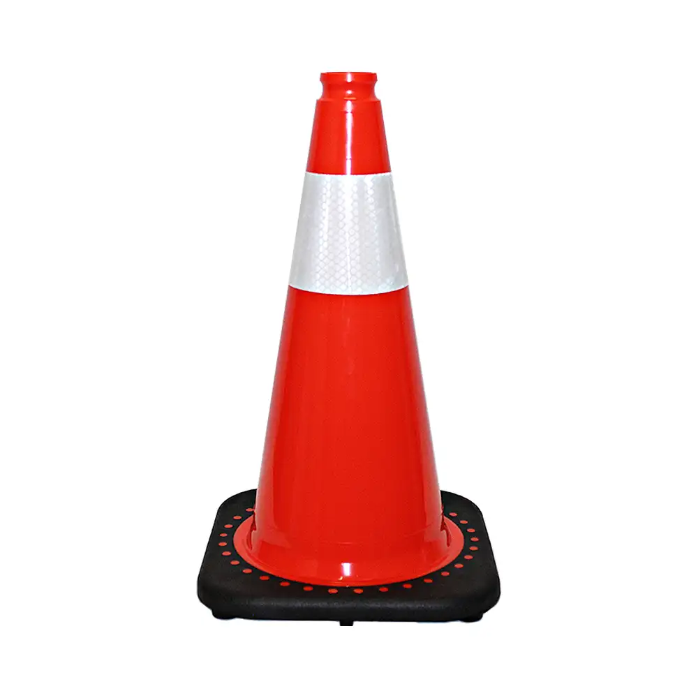 Traffic Cone, 18&quot; Reflective Collar - ToughWorkz