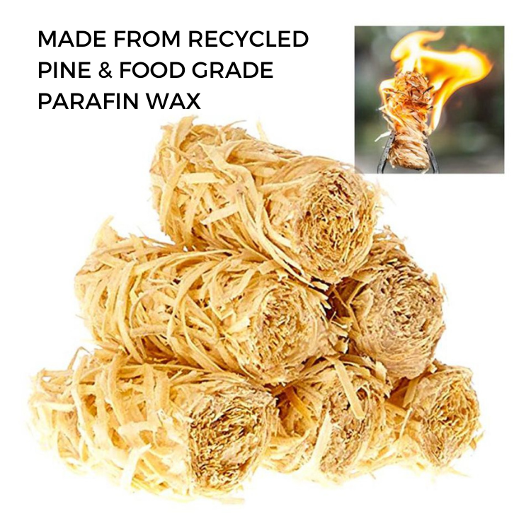 Natural Pine Fire Starters for BBQs, Grills, Pizza Ovens, Firepits, Campfires - ToughWorkz