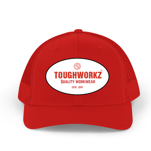 Toughworkz Durable Trucker - Mesh Red