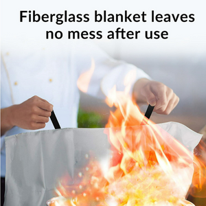 Fiberglass Blanket Leaves No Mess After Use - ToughWorkz