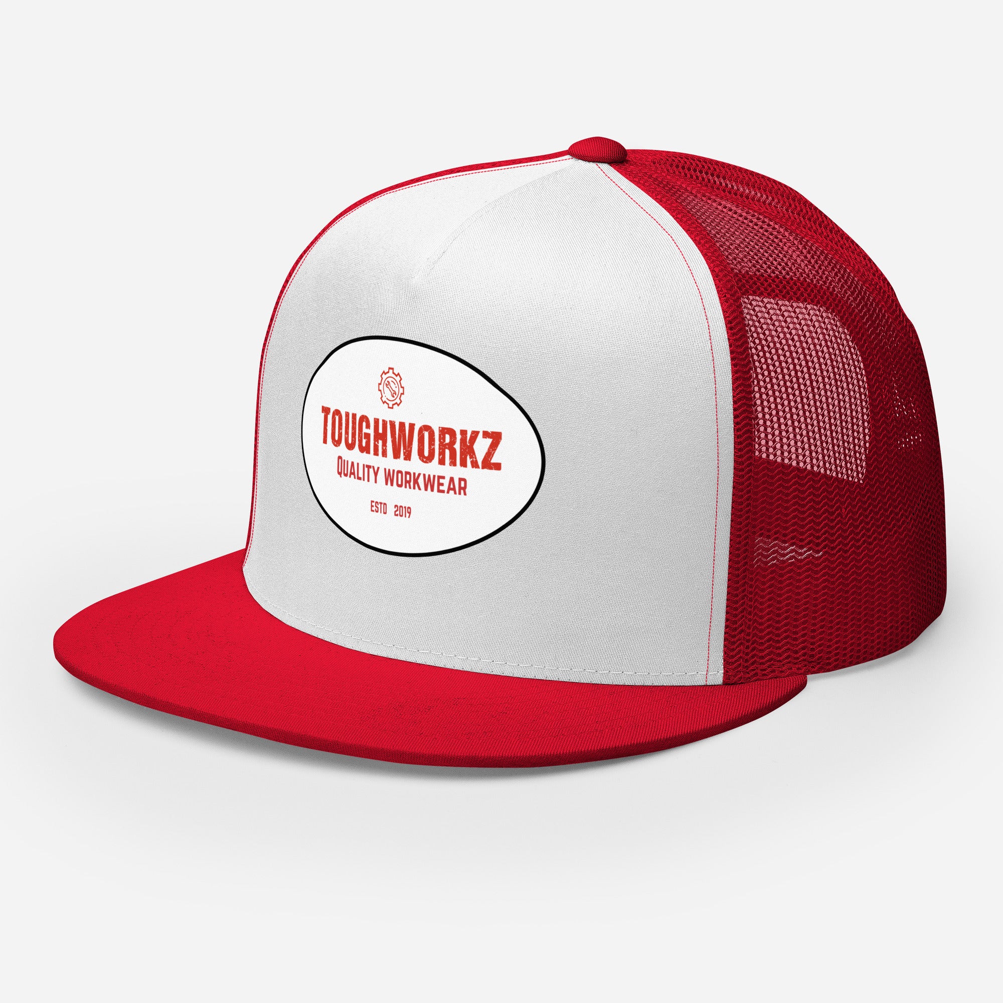 ToughWorkz Trucker Hat  ed White | Shop Now