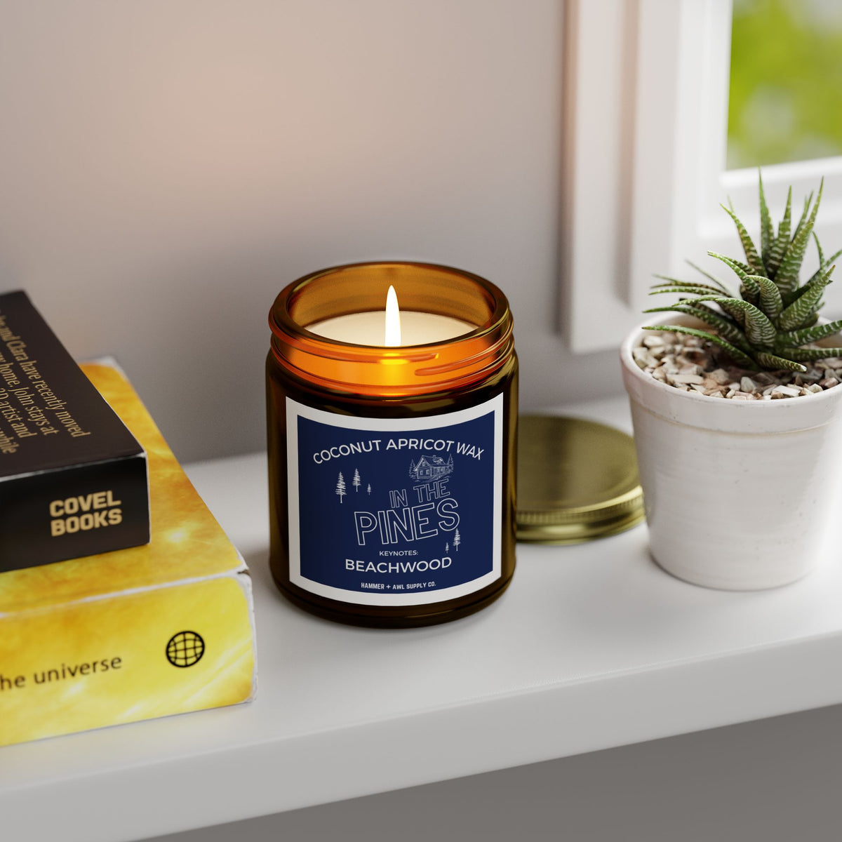 In The Pines Beachwood Scented Eco-Friendly Candle - by Hammer + Awl