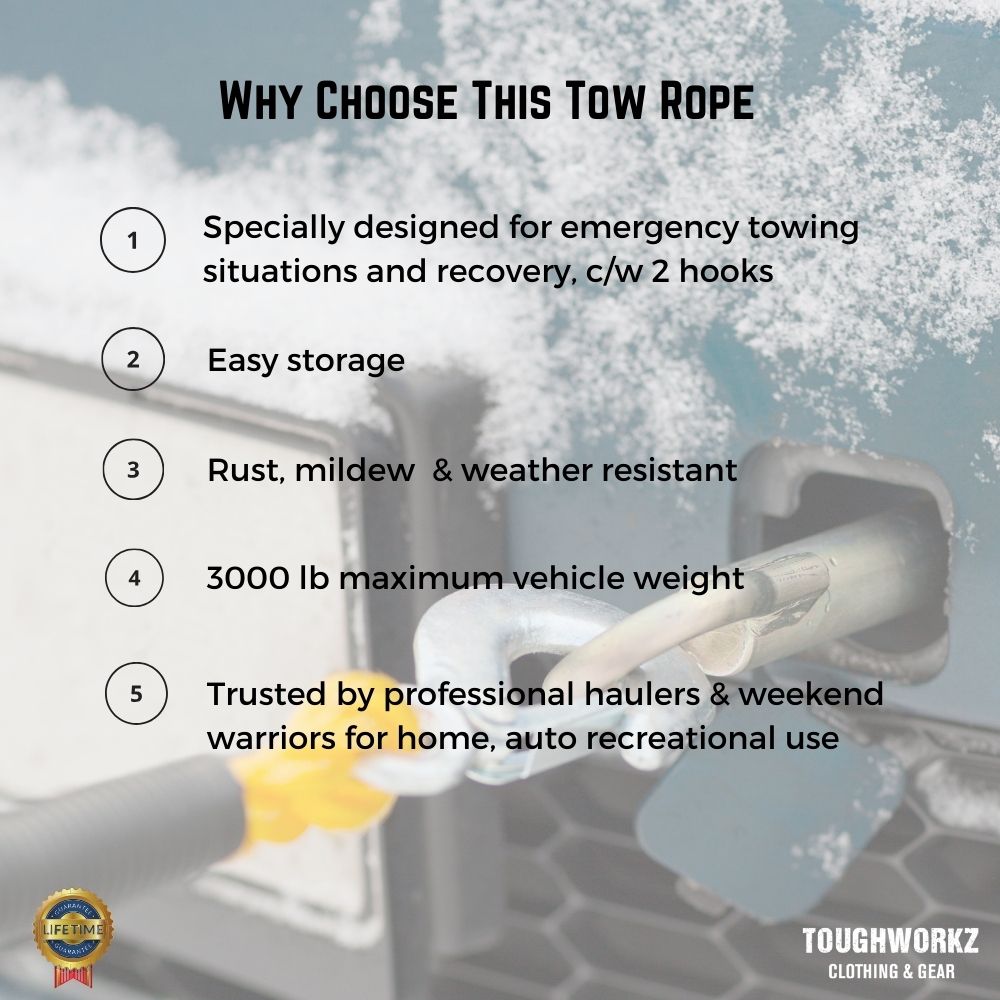 Why This Tow Rope | ToughWorkz 14-ft Heavy Duty Emergency Tow Rope