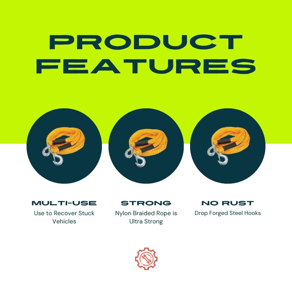 ToughWorkz 14-ft Heavy Duty Emergency Tow Rope