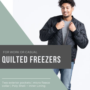 ToughWorkz Men's Quilted Freezer Jackets, 6 Sizes