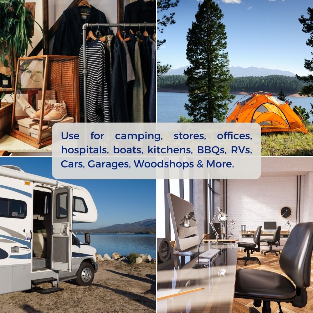 Use for Camping, Garages & More | ToughWorkz 6'x5' Wall Mounted Fire Blanket - Kitchens, Factories, Boats