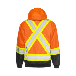 Back | Hi-Vis Mens 3-in-1 Winter Safety Jacket - ToughWorkz