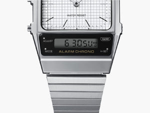CU Band | Casio AQ-800E-7A2 Men's Silver Retro Digital atch
