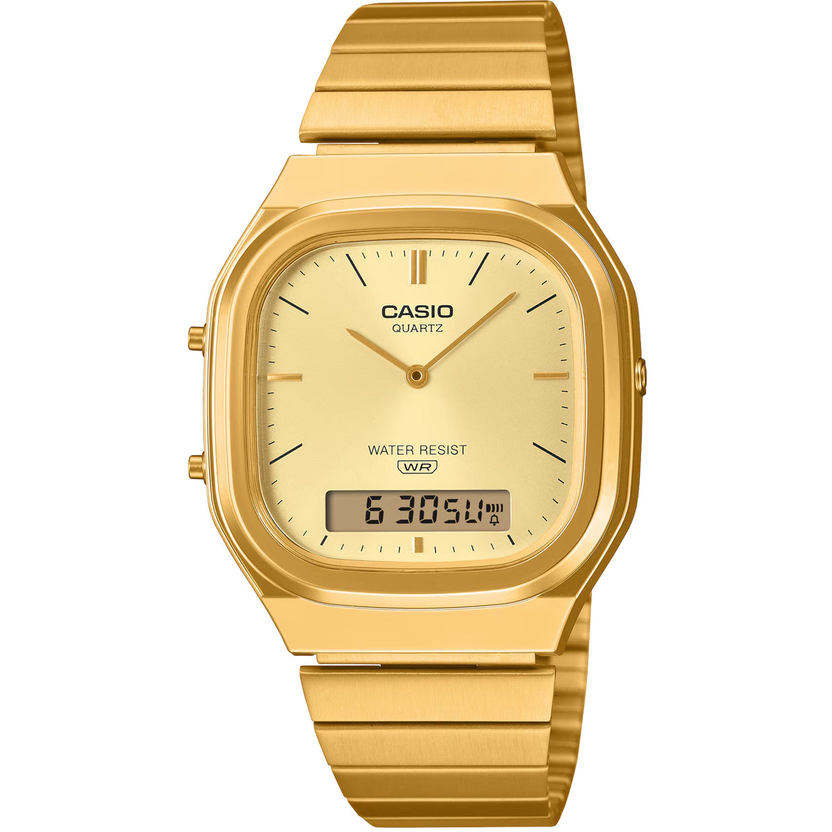 Casio AQ-240EG-9A / Vintage Gold Ani-Digi Watch - ToughWorkz