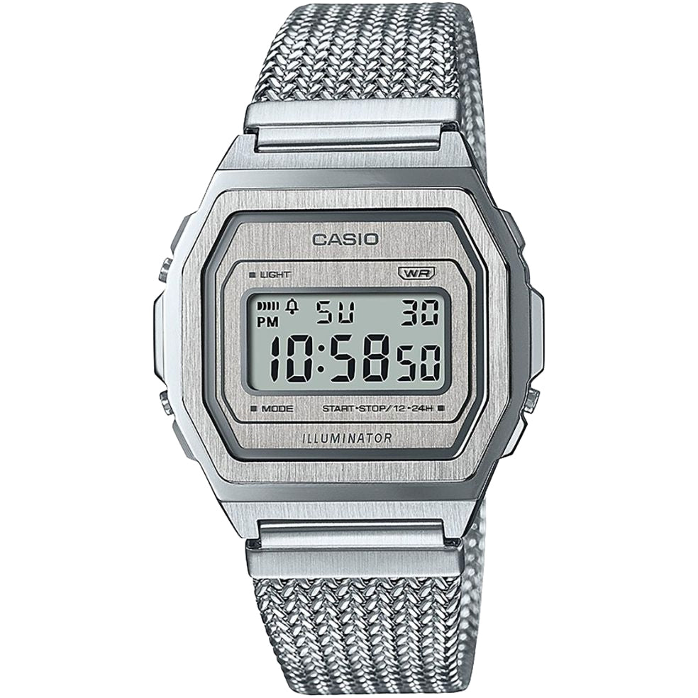 Casio A1000MA-7VT / Vintage Silver Digital Watch - ToughWorkz