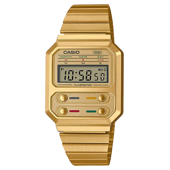 Casio Vintage A100WEG-9A Digital Watch with Retro Feel - ToughWorkz