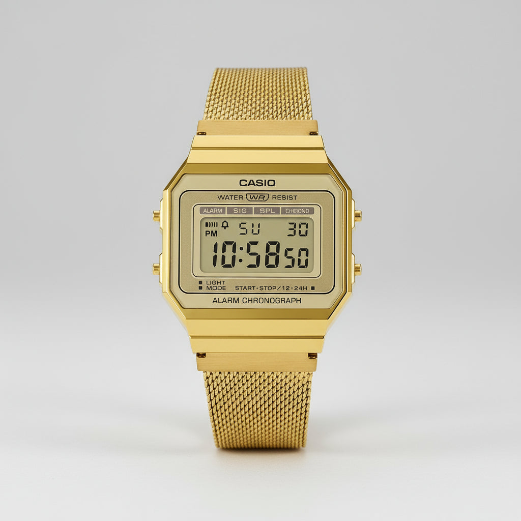 Casio A700 Vintage Gold Digital Watch - ToughWorkz