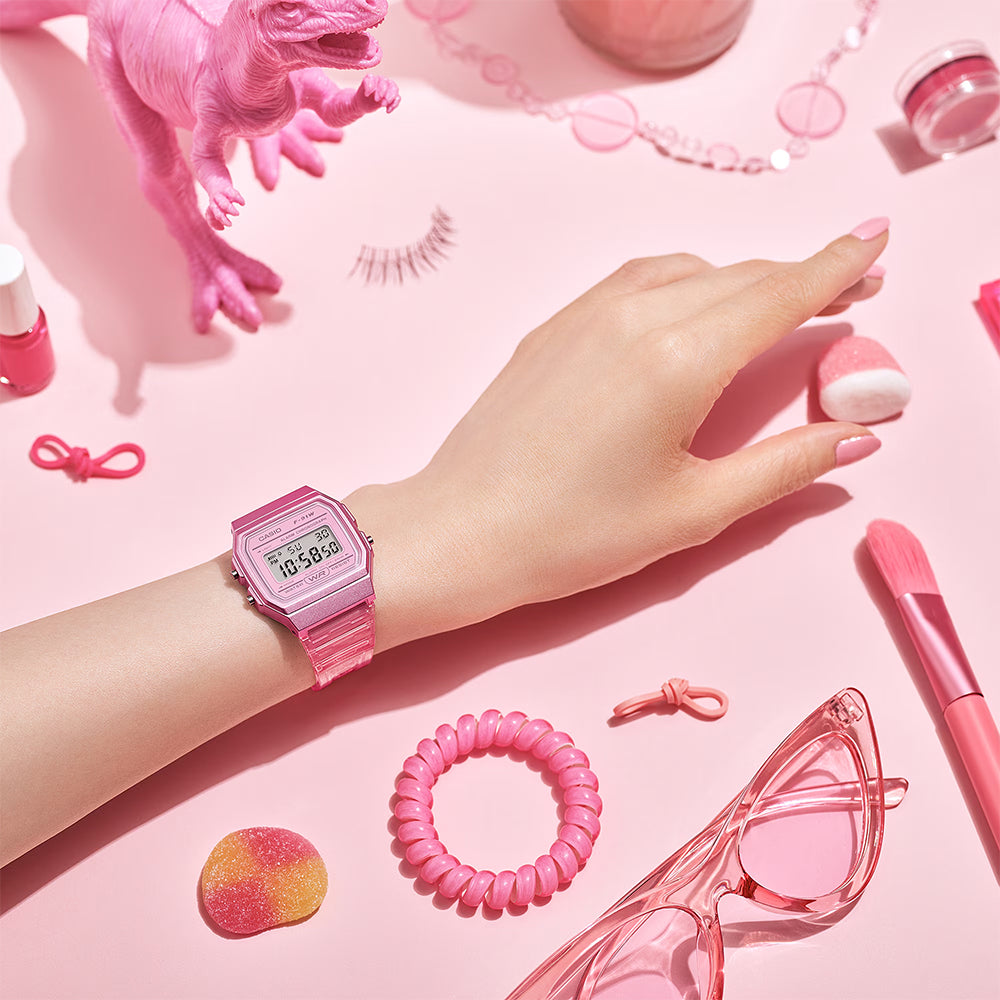 Casio F-91WS-4 '80s Style POP Pink Digital Watch