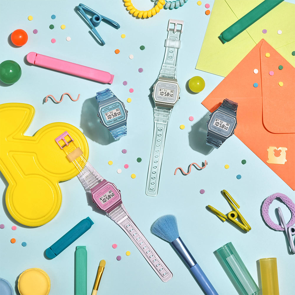 Casio F-91WS-4 '80s Style POP Pink Digital Watch