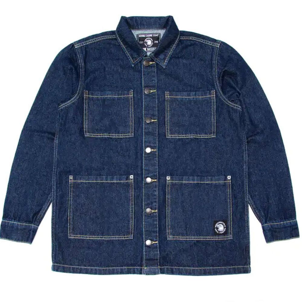 Men's Premium Chore Jacket, 100% Cotton Denim | ToughWorkz