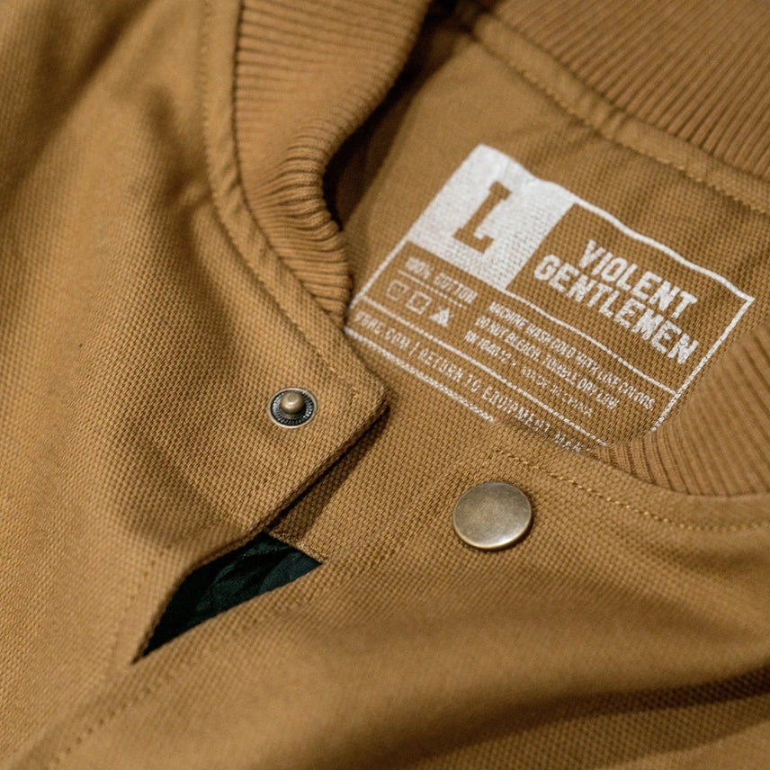 Collar Detail  Violent Gentlemen Hammerhead Quilt Lined Work Vest, 2 Colors - ToughWorkz