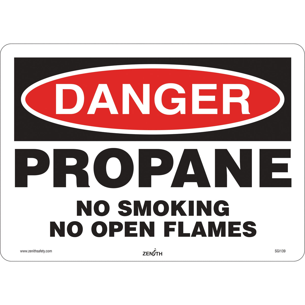 Danger Propane No Smoking No Open Flames - ToughWorkz