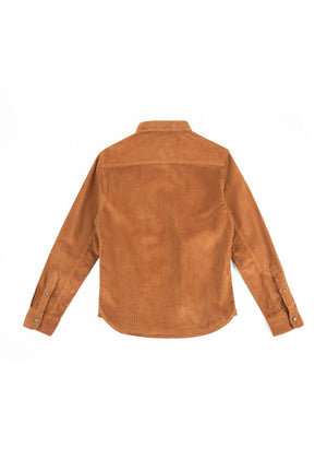 Iron & Resin Drifter Corduroy Shirt, Rust