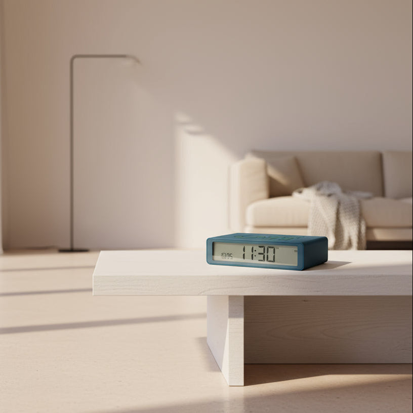 Lexon Duck Blue 'On' Classic Flip Alarm Clock - ToughWorkz