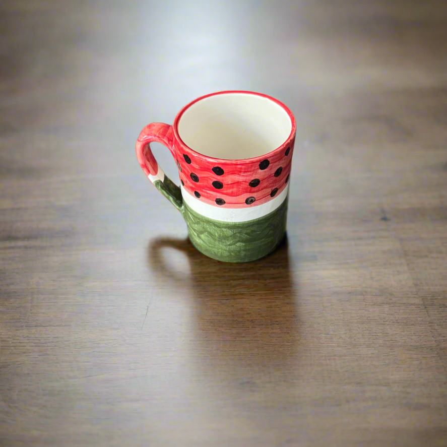 On the Table Handpainted Watermelon Mug - Handmade in Jordan | ToughWork
