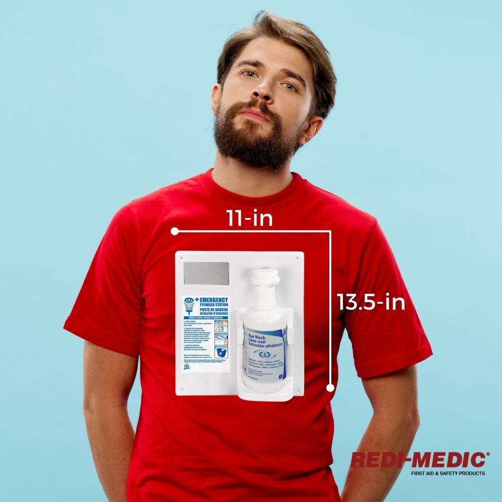 Eyewash Solution 1L  Size of Wall Mounted Station - ToughWorkz