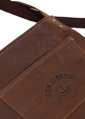 Close Up  Iron and Resin Great Plains Leather Shop Apron - ToughWorkz