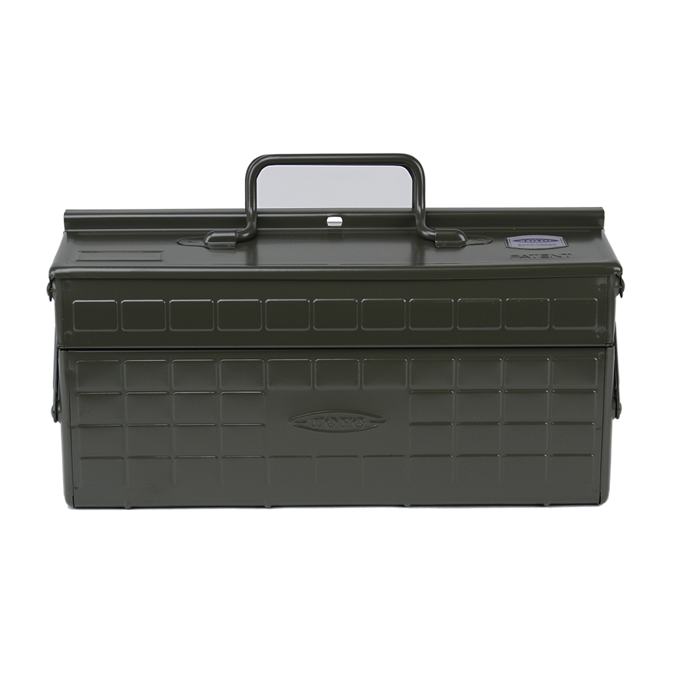 Side | Toyo Steel Portable Shop Toolbox, Green - ToughWorkz