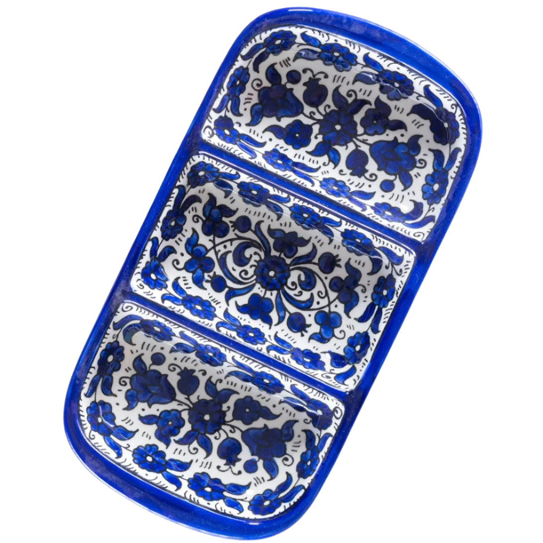 Navy Tripple Dip Platter - ToughWorkz