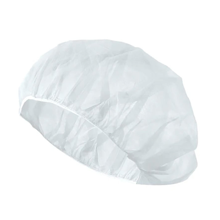 Disposable Clean Room Bouffant, White - ToughWorkz