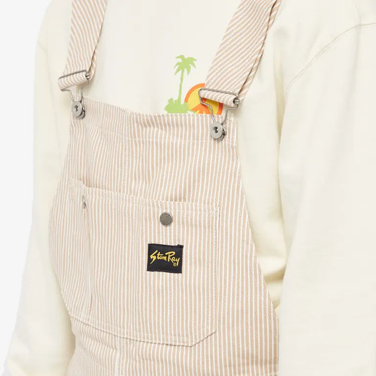 Stan Ray Earls Bib Overall Khaki Hickory, On Sale, 1 Left