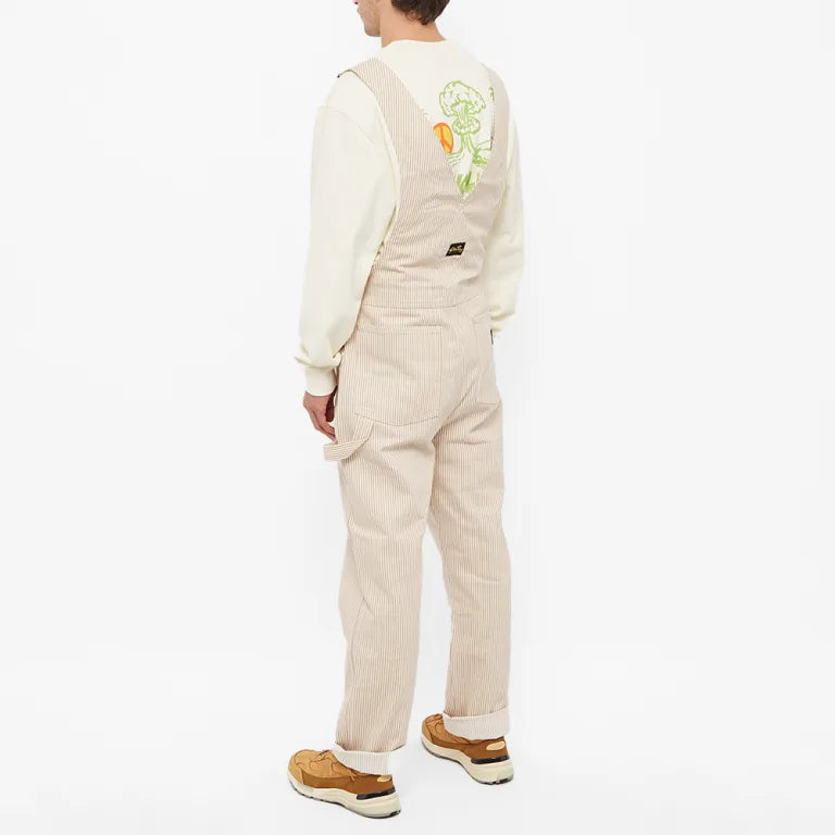 Back | Stan Ray Earls Bib Overall Khaki Hickory, On Sale - ToughWorkz