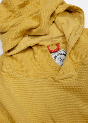 Collar Detail | Iron & Resin Unisex Keanu Hoodie, Gold - ToughWorkz