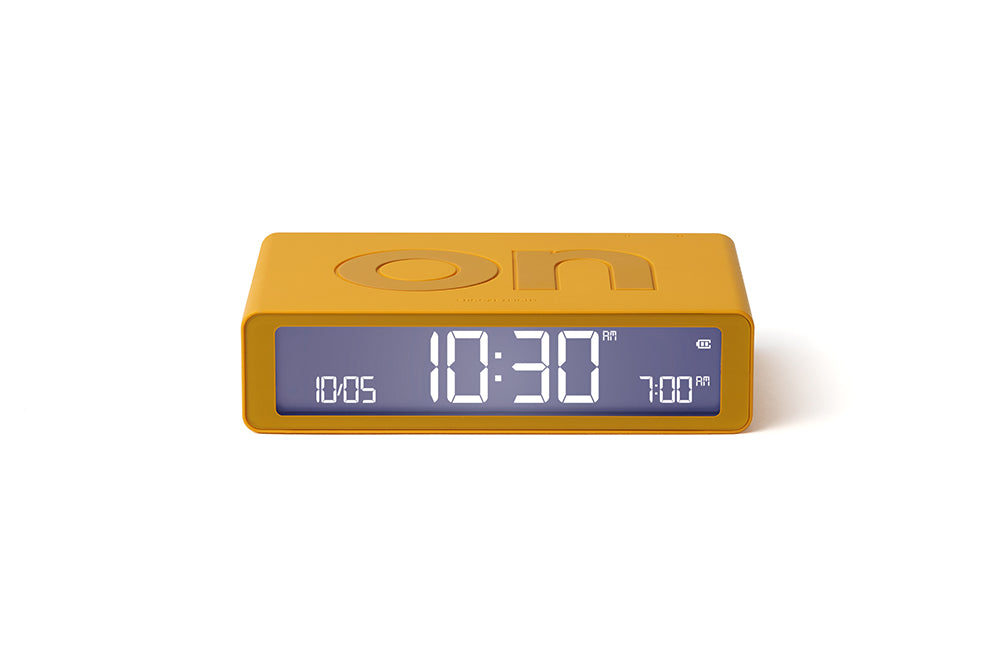 Yellow | Lexon Classic Flip Alarm Clock - ToughWorkz
