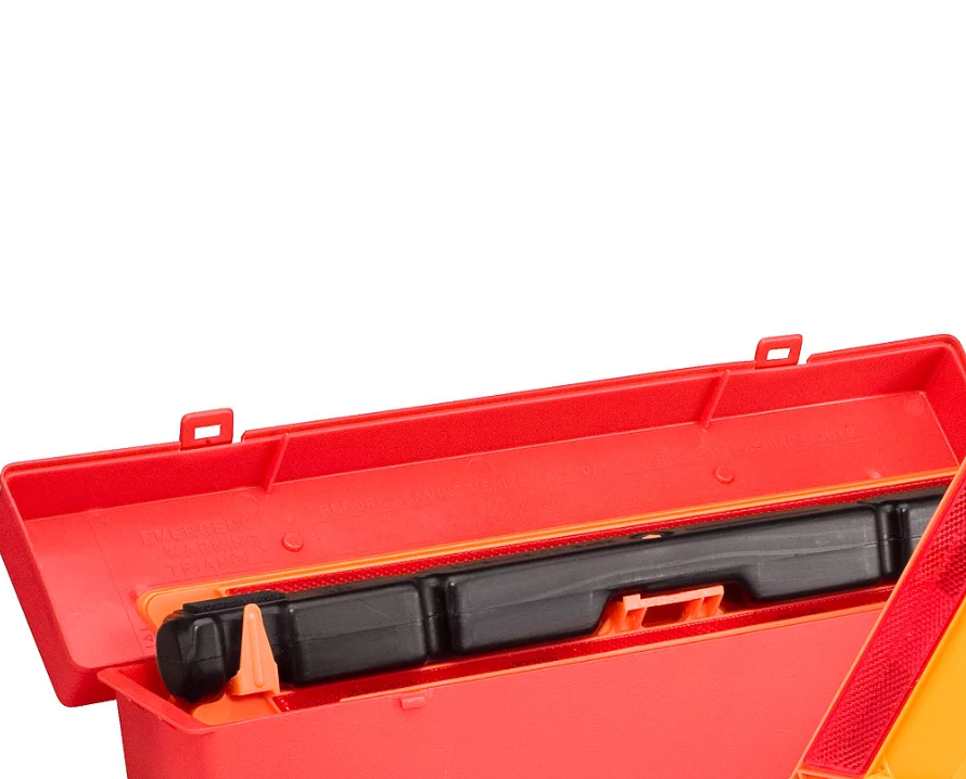 Close UP | DOT Approved Emergency Highway Warning Reflective Triangle Kit