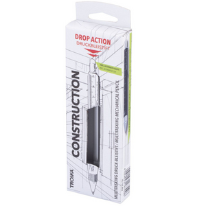 Packaging | Troika Mechanical Pencil, Drop Action Silver - ToughWorkz