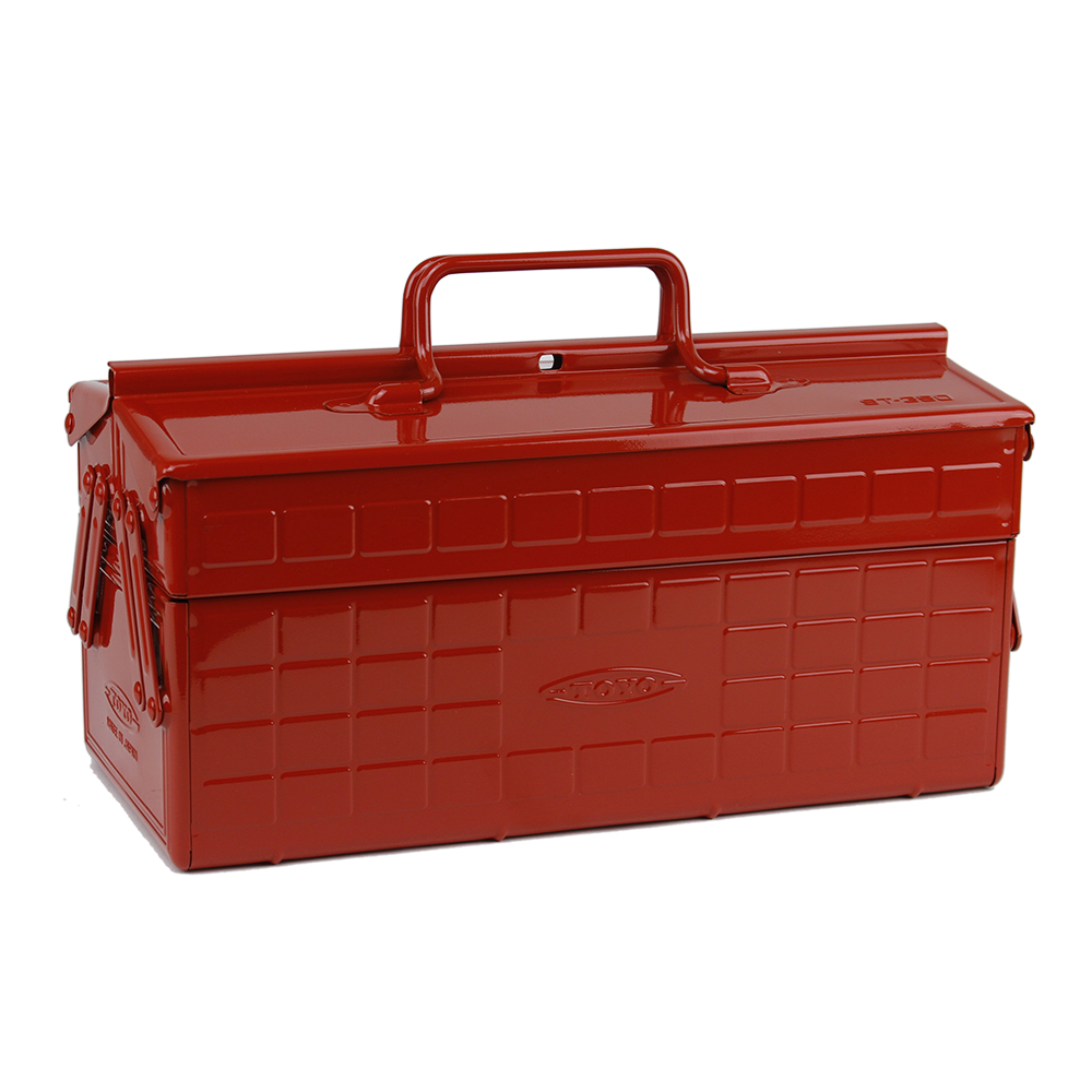Toyo Steel Portable Shop Toolbox, Red - ToughWorkz