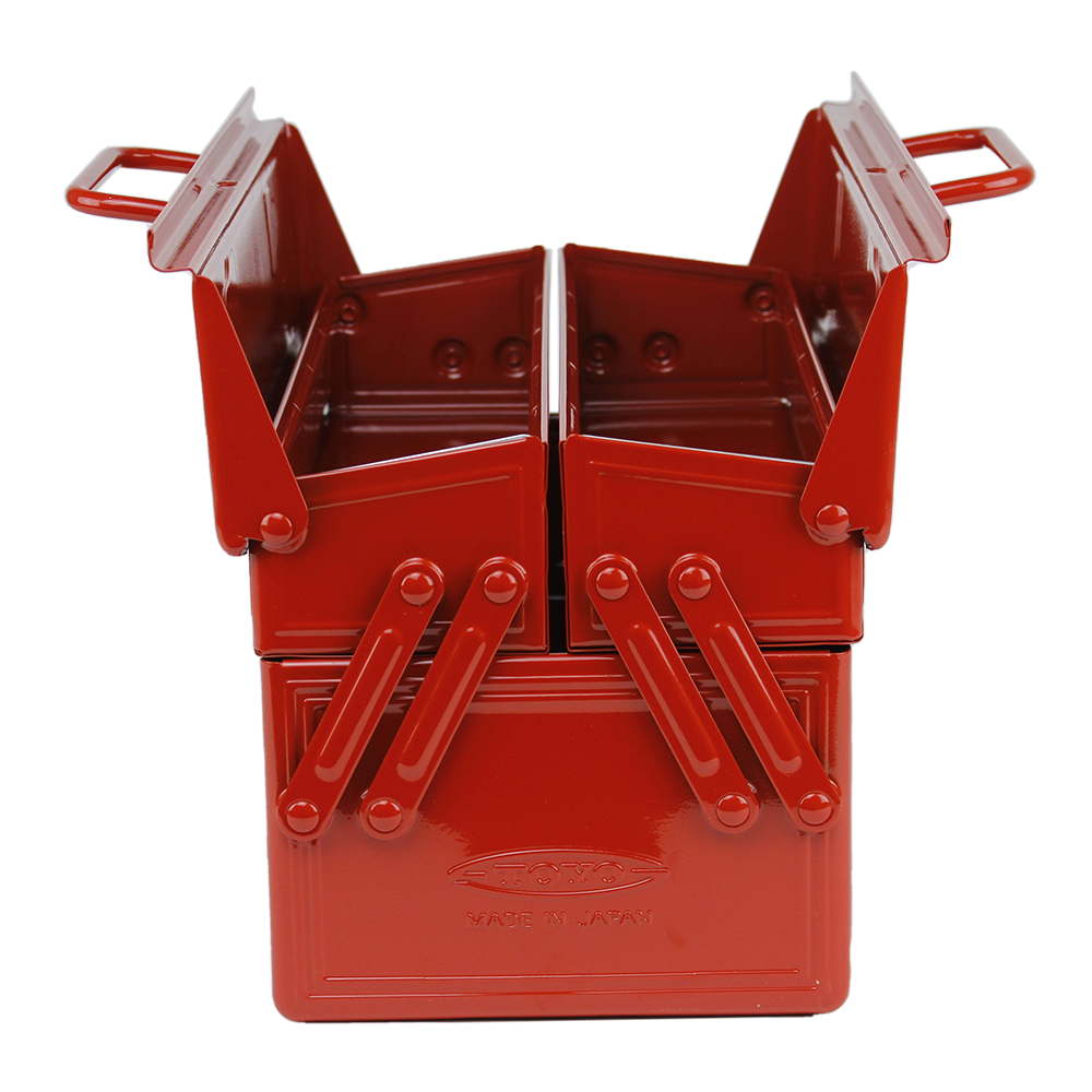 Toyo Steel Portable Shop Toolbox, Red - ToughWorkz